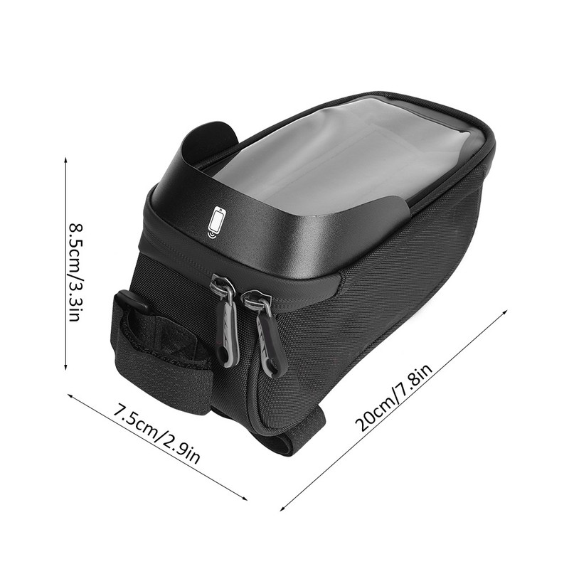WHEEL UP Rainproof Bicycle Bag Frame Front Top Tube Reflective