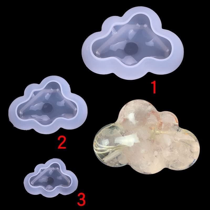 Cloud Shaped DIY Crystal Drop Glue Mold Silicone Mold Transparent