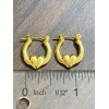 Unbranded NEW baby infant 14 K Gold plated Pincatch Earrings