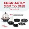 Deluxe Rapid Egg Cooker for Hard Boiled, Poached, Scrambled Eggs,