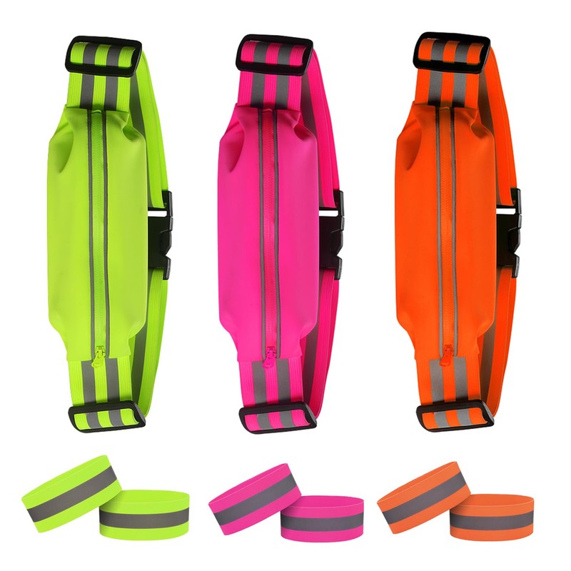 Augsion Running Pouch, Reflective, High Elasticity, High Visibility, No Shake,