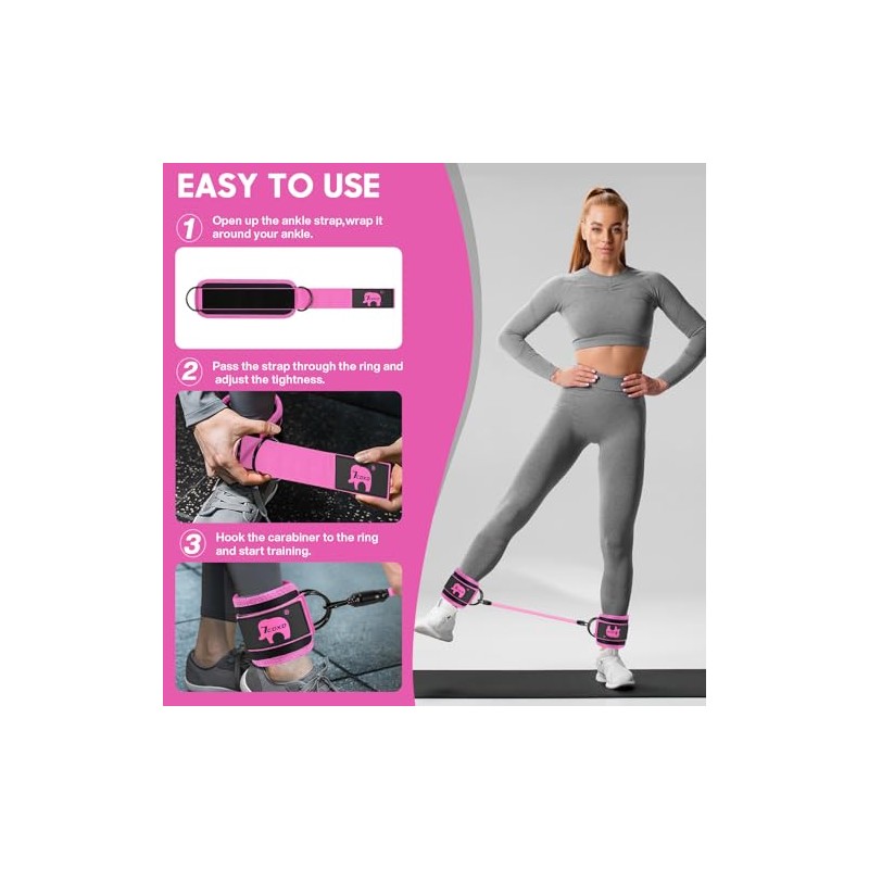 Kit de Barra de Pilates de Resistencia, Juego de Bandas