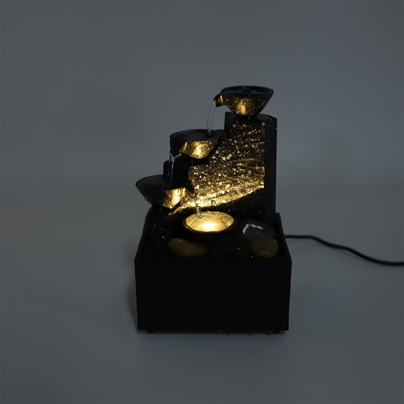 Tabletop Fountain Circulating Water Decorative USB Desk Waterfall Fountain with