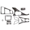 NLQR 11pcs Carbon Fiber Full Interior Set Kit Cover Trim