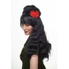 Party/Fancy Dress/Halloween WIG Spanish rose senorita senora beehive BLACK &