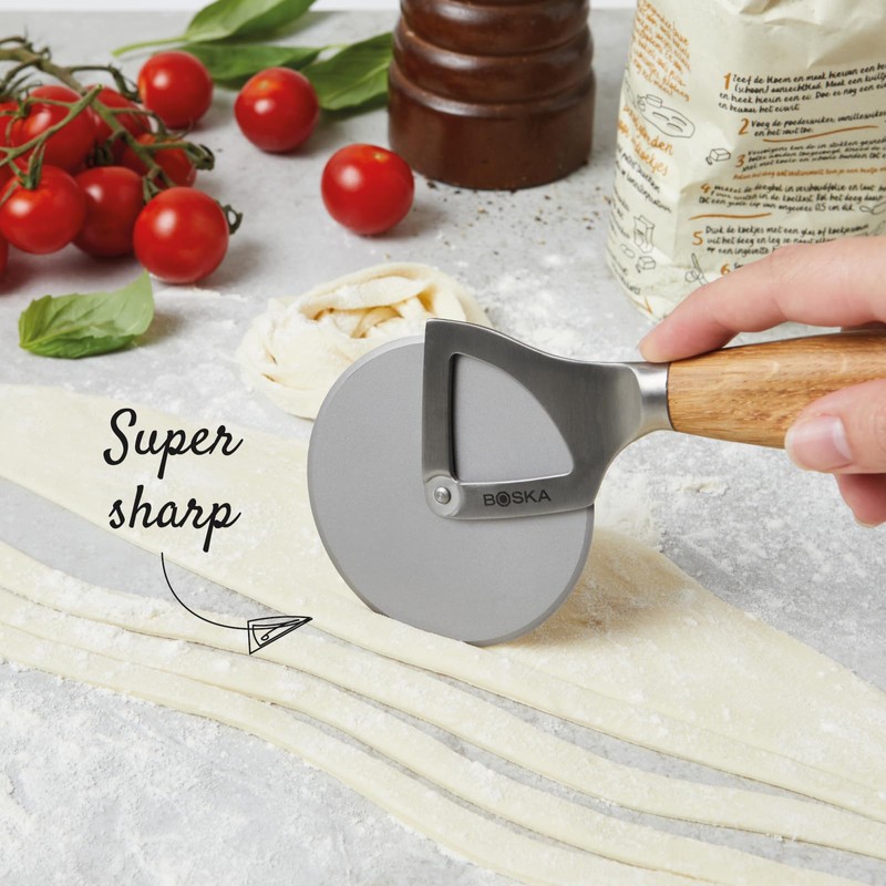 Boska Stainless Steel Pizza Cutter - Oslo Multifunctional Pizza Wheel