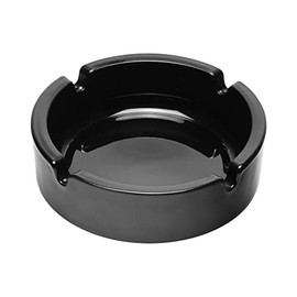 Ampilable 12643 Stacked Ashtray, Medium, φ4.2 inches (107 mm), Black