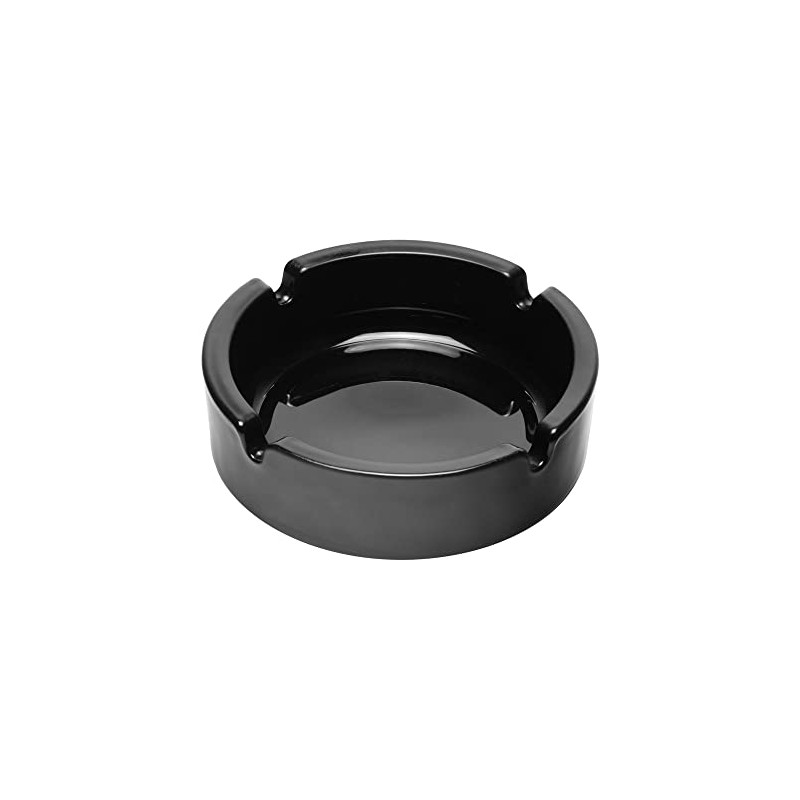 Ampilable 12643 Stacked Ashtray, Medium, φ4.2 inches (107 mm), Black