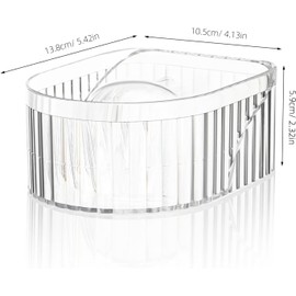 Cuenco de Manicura Transparente Recipiente para Remojar las Uñas para Quitar Uñas Postizas y Esmalte Uso Doméstico y Profesional