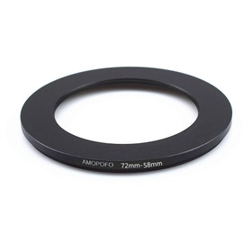 72 to 58mm Camera Filters Ring/72mm to 58mm step down rings Filter Adapter for UV,ND,CPL,Metal step down rings,Compatible with All 72mm Camera Lenses & 58mm Accessories
