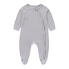Ecojoy Baby Bamboo Rayon Romper Double Zipper Bodysuit Newborn Infant