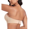 DotVol Strapless Push Up Bra Hand Shape Anti-Slip Padded Wireless