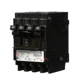 Siemens Q24020CT2 One 20-Amp One 40-Amp Double Pole Circuit Breaker
