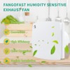 FanGoFast 100 mm bathroom fan with humidity sensor, exhaust fan
