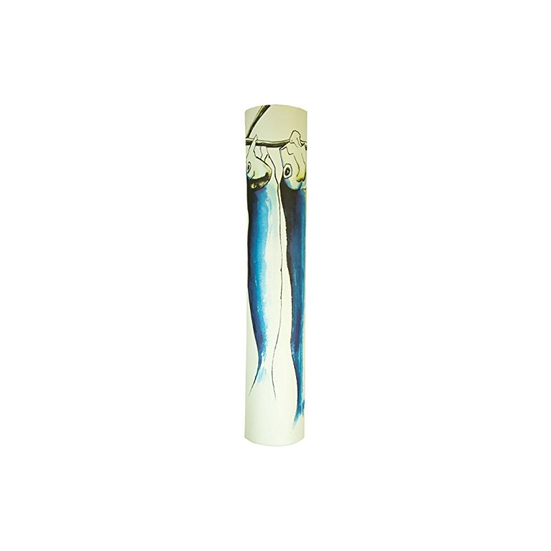 GURU SHOP Kokopelli Oliva H1120-4 Pendant Light, Blue, Paper, Length:
