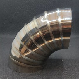 RJ's Custom 3.5 od Inch Pie .Cut .90 Degree Lobster Tail  DIY Custom Downpipe.