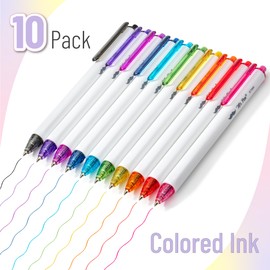 Mr. Pen Mr. Pen- Ballpoint Pens, 10 Pack, Colorful Ink, Cute Ballpoint Pens Assorted Color Ink, Cute Pens for Journaling, Aesthetic Pens, Bible Pen, Ball Point Pens Black, Pens Ballpoint Smooth Writing Pens