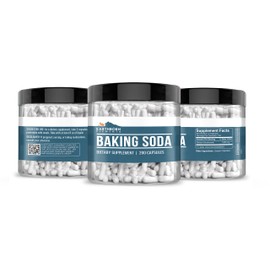 Earthborn Elements Baking Soda Capsules, 200 Capsules, Sodium Bicarbonate