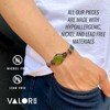 VALOR 835 Leather Bracelet for Men - Peridot Men’s Bracelet