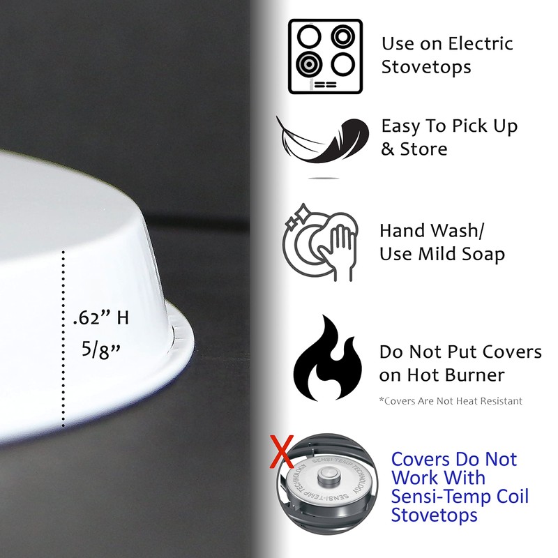 Reston Lloyd, Burner Covers For Electric Stovetop, Decorative Lightweight Tin