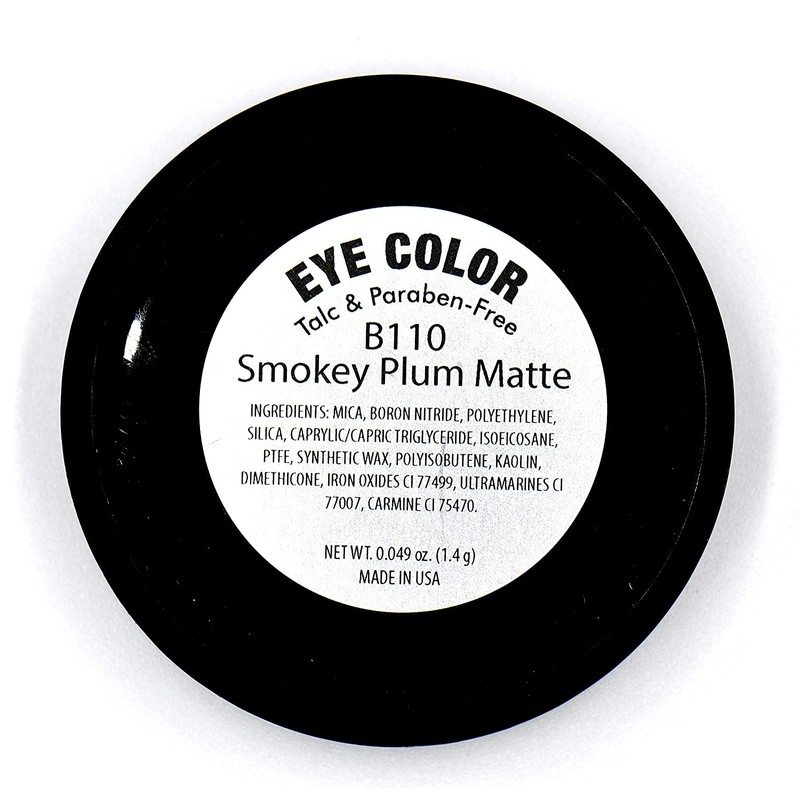 Smokey Plum Dark Purple Violet Brown Matte Opaque Pressed Powder