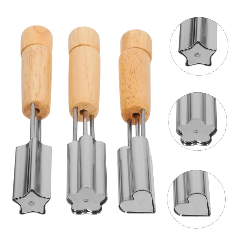 Sosoport 1 Set Flower and Star Cookie Cutter Set Stainless