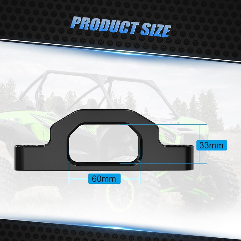 NICECNC Tow Hook Billet Aluminum Compatible with Kawasaki Teryx KRX