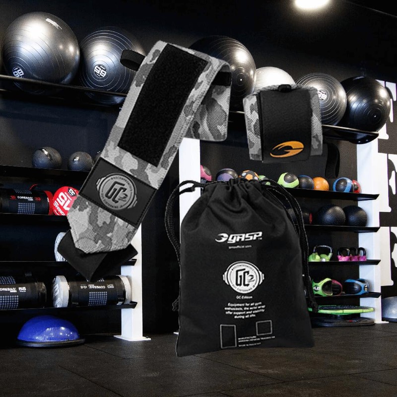 GASP Men's World Off Wrist Wraps, Snow Camo, One Size