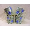 Set of 4 Extra Large China Mugs in Vintage William Morris Anemone Design