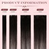 UK-Fashion-Shop Human Hair Extensions Clips in Real Hair Extension 8pcs