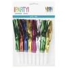 Fringed Squawker Blowouts (8ct) - Assorted Colors Plastic & Foil