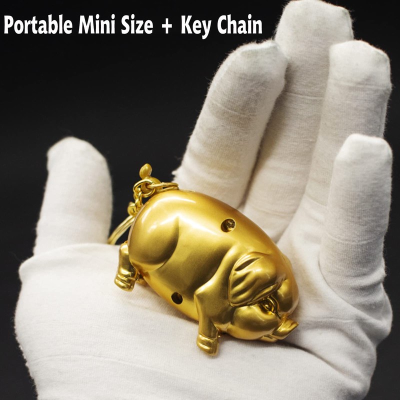 Creative Golden Pig Torch Lighter - Portable Gas Lighter with