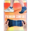 Fourluoo 6 Pairs Women Toe Socks Cotton Breathable Ankle Five