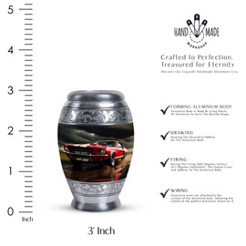 KARYLIZ Car Urn for Ashes Adult Male - Small Cremation Urns for Women - Classic Car Burial Urns for Human Adult Man - Human Urn for Female - Keepsake Funeral for Mom & Dad Ashes 3 Inch, 1 Pc