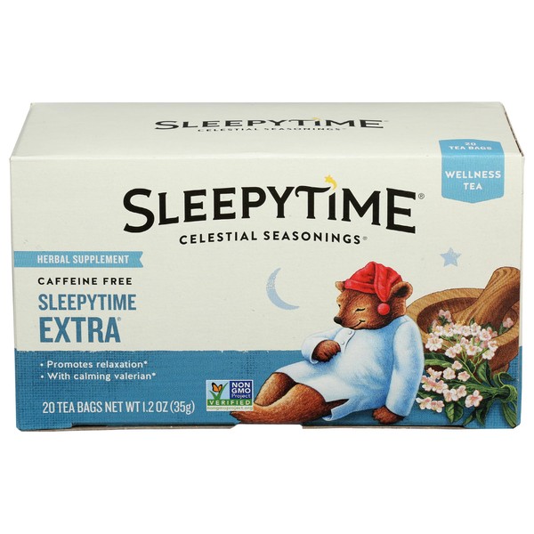 Celestial Seasonings Wellness Tea, Sleepytime Extra, 20 Count Box |