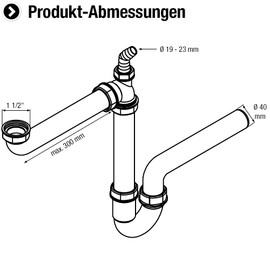 Cornat odour traps for pipes on washbasin and sinks various sizes / styles
