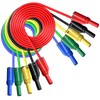 Goupchn - 5 cables de prueba de silicona para plátano,