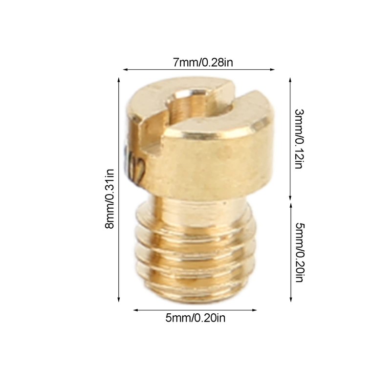 25 Piece Carburetor Nozzle Kit, Metal Main Nozzle Suitable for