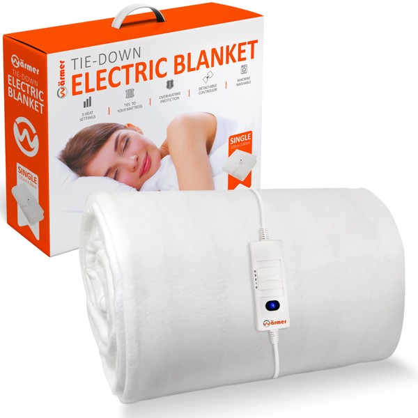 Wärmer Electric Blanket, Fitted Heating Blanket Single (120 x 60cm),