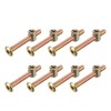 sourcing map M6x50mm Furniture Bolt Nut Set Hex Socket Screw