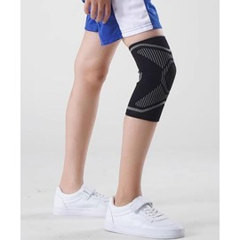 膝パッド 子供 バスケ 膝当て 膝サポーター M/L 通気性 柔軟 伸縮 吸汗 速乾 衝撃吸収 スポーツ バレーボール ランニング テニス フットボール サイクリング 2色