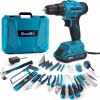 Seesii 230 Piece Power Tool Combo Kits with 21V Cordless