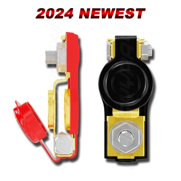 CHUSYYRAY 2x Car Battery Terminals Cable Ends Connector Clamp Negative