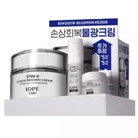 Iope 아이오페 XMD 스템3 클리니컬 리커버리 크림 50ml + 미니 5ml + 세럼 5ml IOPE XMD Stem3 Clinical Recovery Cream 50ml + Mini 5ml + Serum 5ml