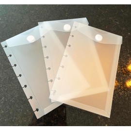 Envelop Pocket Dividers for 8-Disc Half Letter (Junior) Size Planners (5.5 x 8.5 inches), Staples ARC, Martha Stewart, Levenger Circa, TUL.(8-Disc Junior)