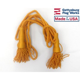 Gold Cord and Tassels for 3x5' Indoor or Parade Flag Display