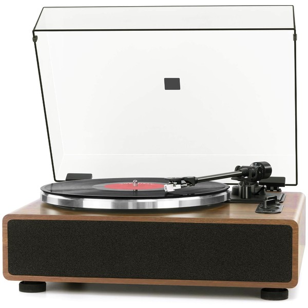 FEKTIK Record Player with Magnetic Cartridge, Bluetooth Turntable with Built