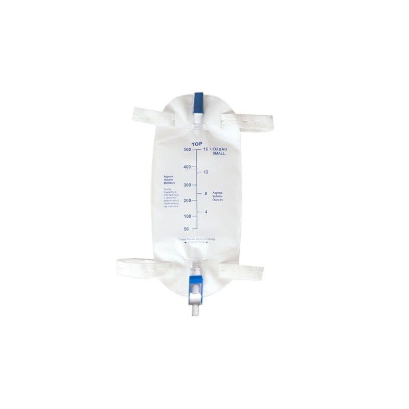 3 Pack Easy-Tap Leg Bag Urinary Drainage Bag, 500 ML
