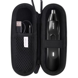 JINMEI Hard EVA Carrying Case Compatible with MANSCAPED Weed Whacker 2.0 Electric Nose & Ear Hair Trimmer storage case (Nose Trimmer)