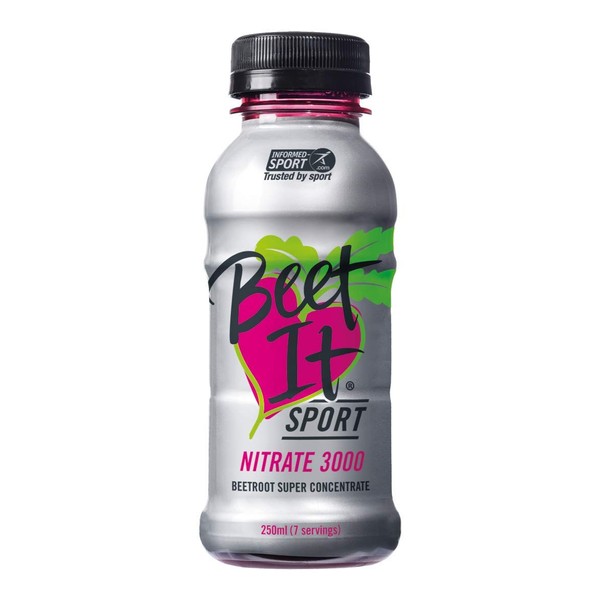 Beet IT Sport Nitrate 3000 Beetroot Juice Concentrate Dietary Supplement, No Added Sugar, Artificial Colors, Preservatives, BPA-Free, Gluten-Free, 8.5oz (7 Servings)